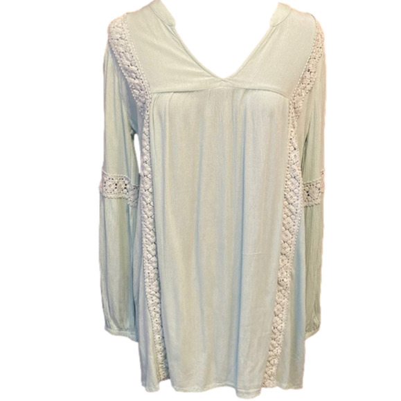 Forever 21 Long Sleeve Boho Tunic / Dress with Pockets - Picture 1 of 7